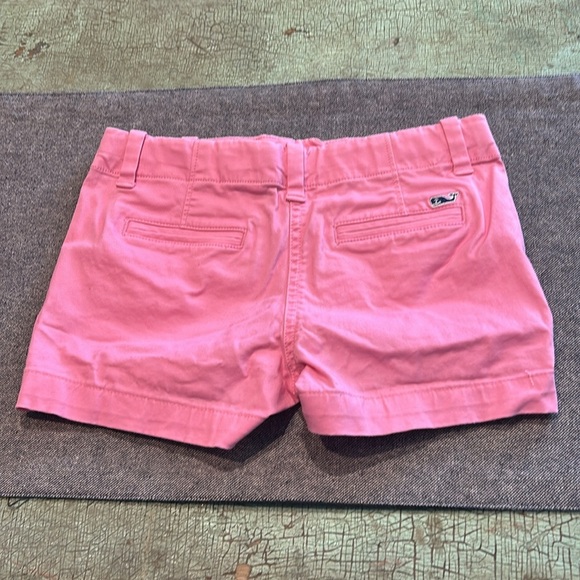 Vineyard Vines Girls Bright Pink Cotton Shorts Size 7 - Picture 3 of 4